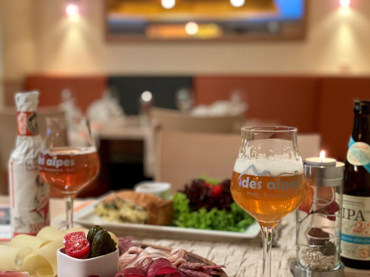 Boutique Und Bier Hotel Des Alpes Fiesch Exteriör bild
