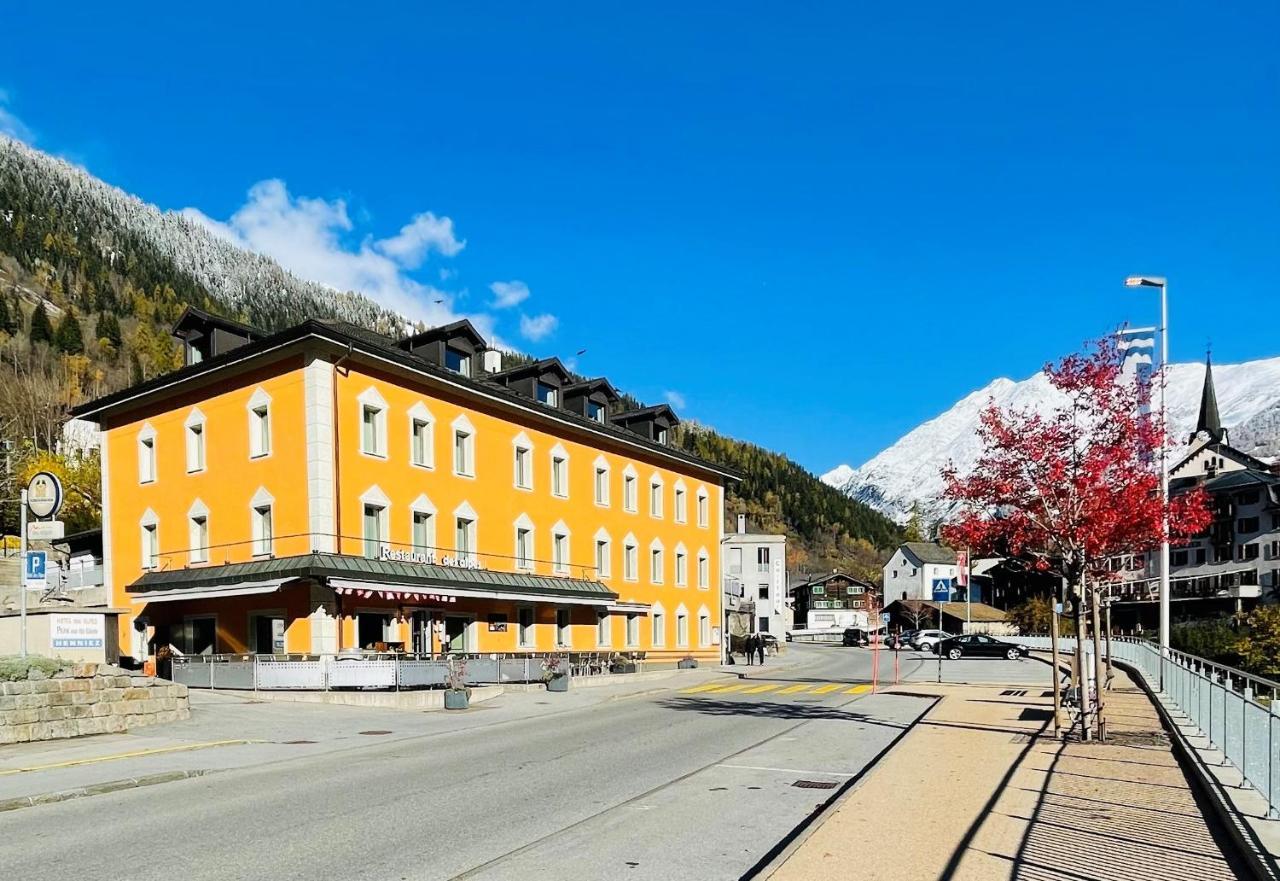 Boutique Und Bier Hotel Des Alpes Fiesch Exteriör bild