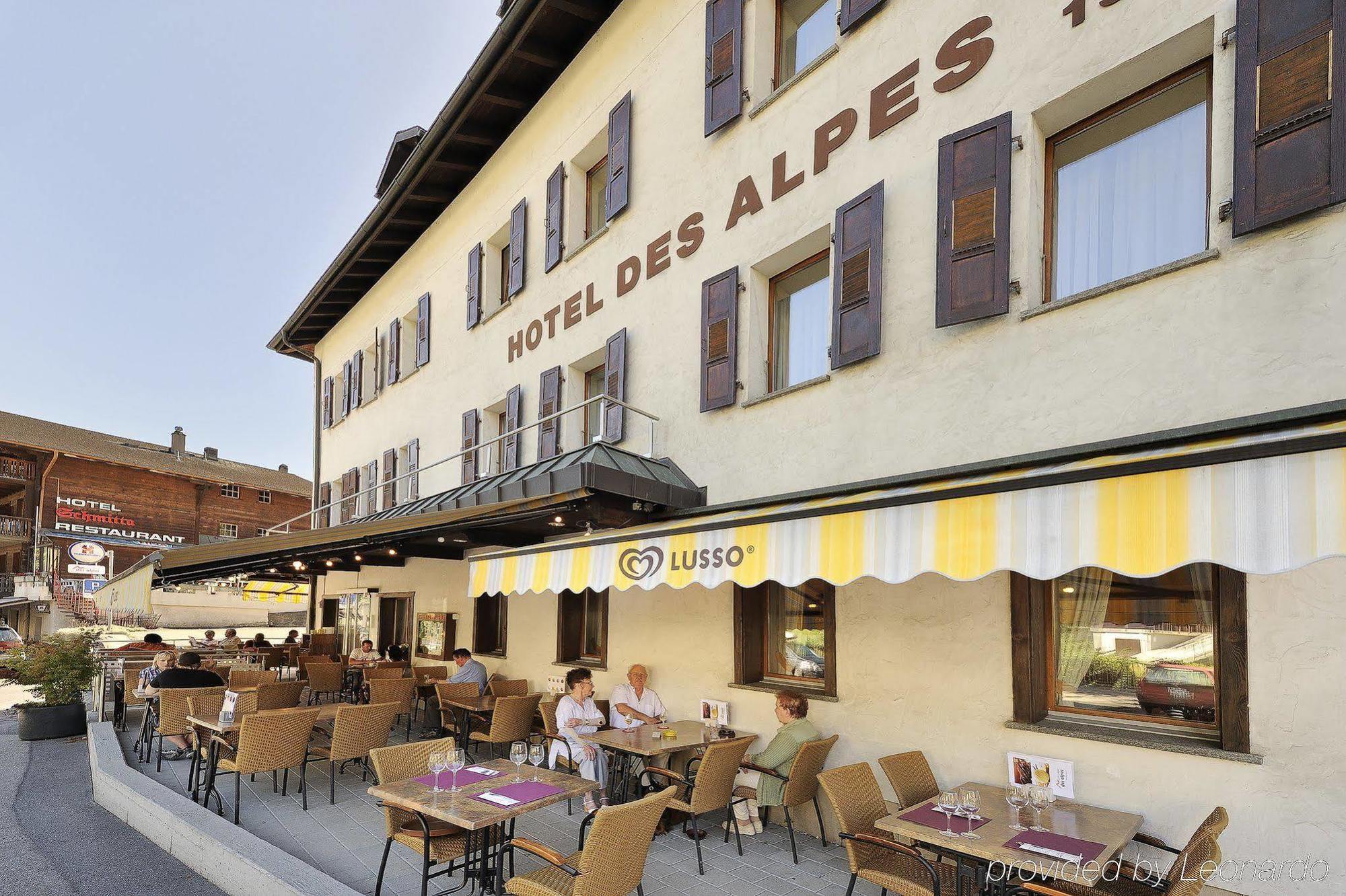 Boutique Und Bier Hotel Des Alpes Fiesch Exteriör bild